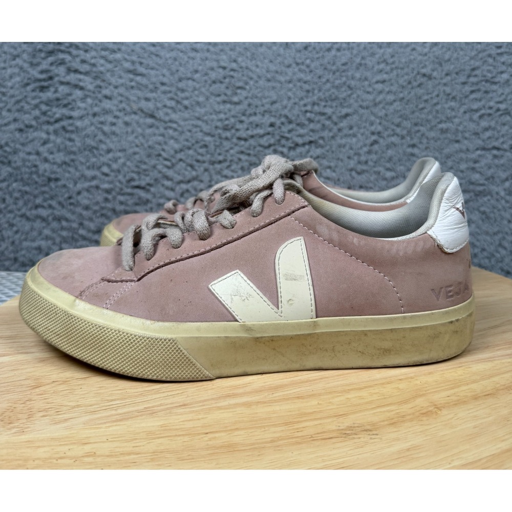 Veja Campo Nubuck Babe Pink Sneakers Trainers Size US 7 EU 38 Lace Upโ